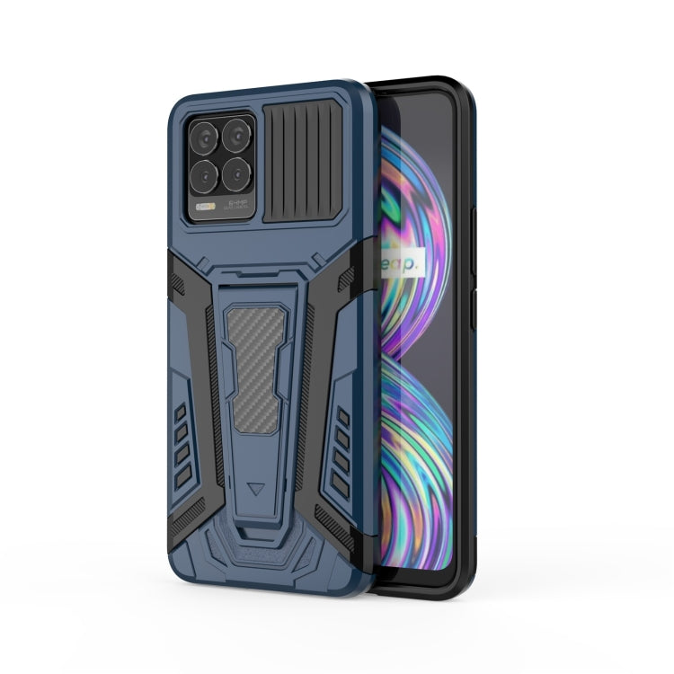 For OPPO Realme 8 War Chariot Series Armor All-inclusive Shockproof PC + TPU Protective Case with Invisible Holder