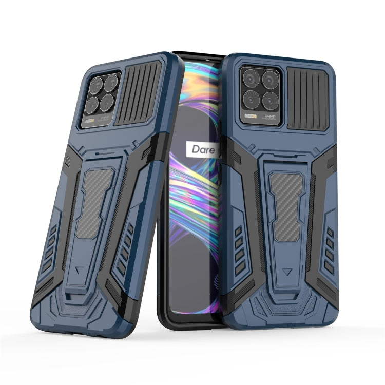 For OPPO Realme 8 War Chariot Series Armor All-inclusive Shockproof PC + TPU Protective Case with Invisible Holder