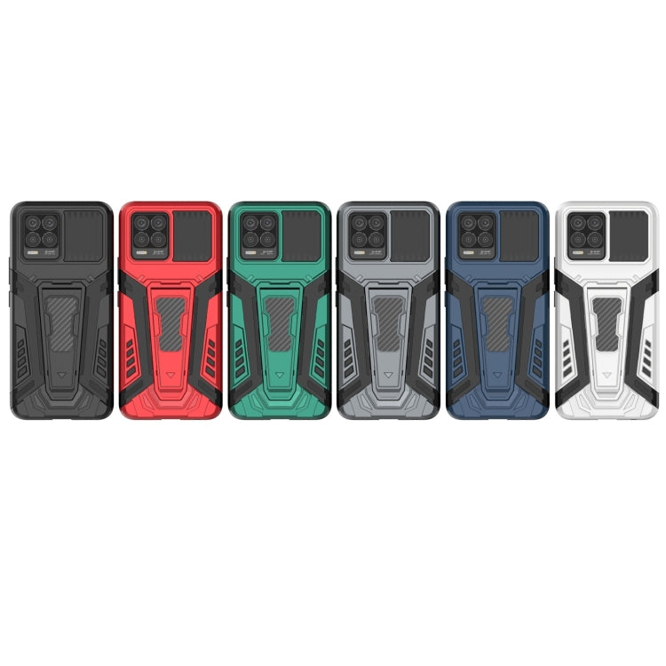 For OPPO Realme 8 War Chariot Series Armor All-inclusive Shockproof PC + TPU Protective Case with Invisible Holder