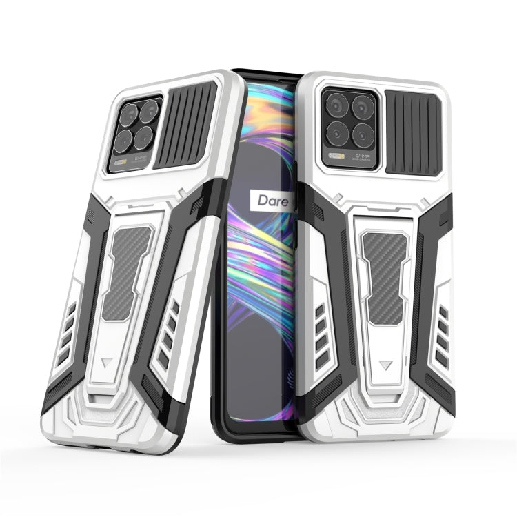 For OPPO Realme 8 War Chariot Series Armor All-inclusive Shockproof PC + TPU Protective Case with Invisible Holder