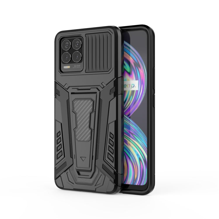For OPPO Realme 8 War Chariot Series Armor All-inclusive Shockproof PC + TPU Protective Case with Invisible Holder