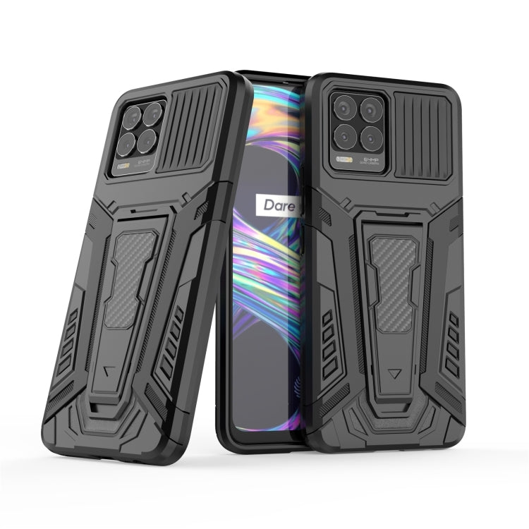 For OPPO Realme 8 War Chariot Series Armor All-inclusive Shockproof PC + TPU Protective Case with Invisible Holder