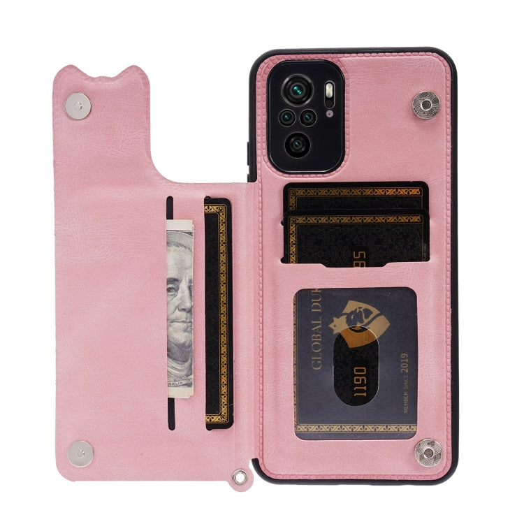 For Xiaomi Redmi Note 10 Mandala Embossed PU + TPU Case with Holder & Card Slots & Photo Frame & Strap