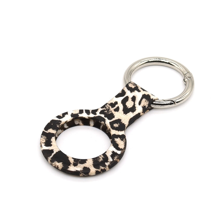 Wet Sticking Pattern Anti-scratch Silicone Shockproof Protective Cover Case with Keychain Ring Loop For AirTag