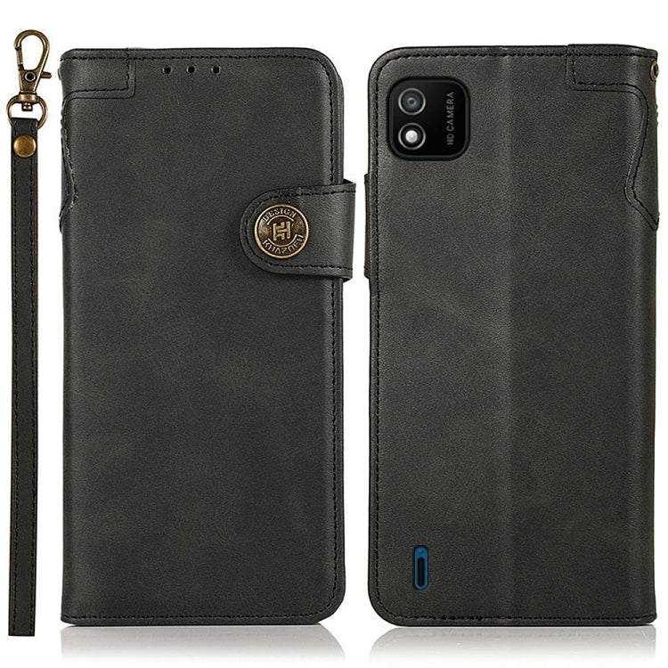For Wiko Y62 KHAZNEH Dual-Splicing Cowhide Texture Horizontal Flip Leather Case with Holder & Card Slots & Wallet & Photo Frame & Lanyard