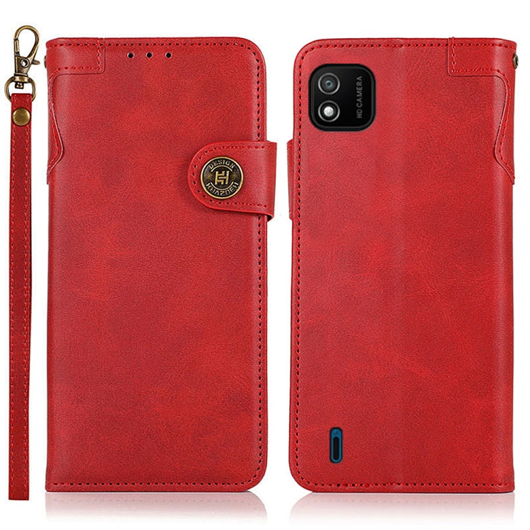 For Wiko Y62 KHAZNEH Dual-Splicing Cowhide Texture Horizontal Flip Leather Case with Holder & Card Slots & Wallet & Photo Frame & Lanyard