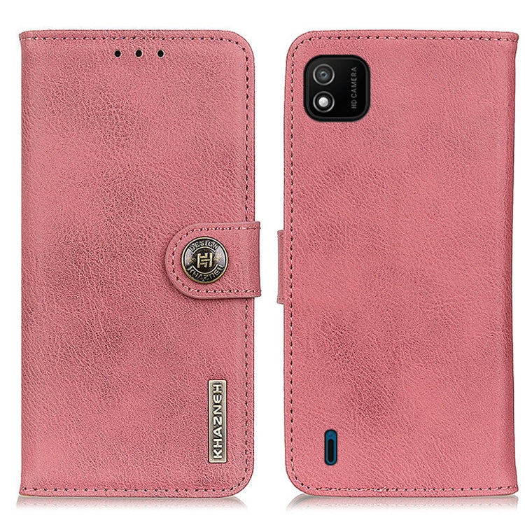 For Wiko Y62 KHAZNEH Cowhide Texture Horizontal Flip Leather Case with Holder & Card Slots & Wallet