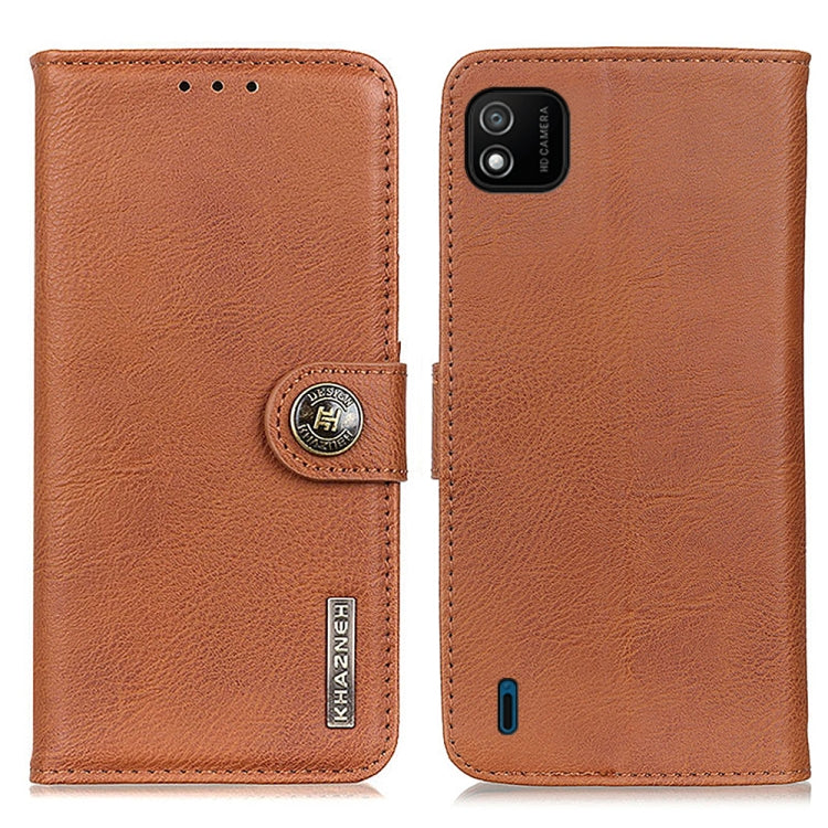 For Wiko Y62 KHAZNEH Cowhide Texture Horizontal Flip Leather Case with Holder & Card Slots & Wallet