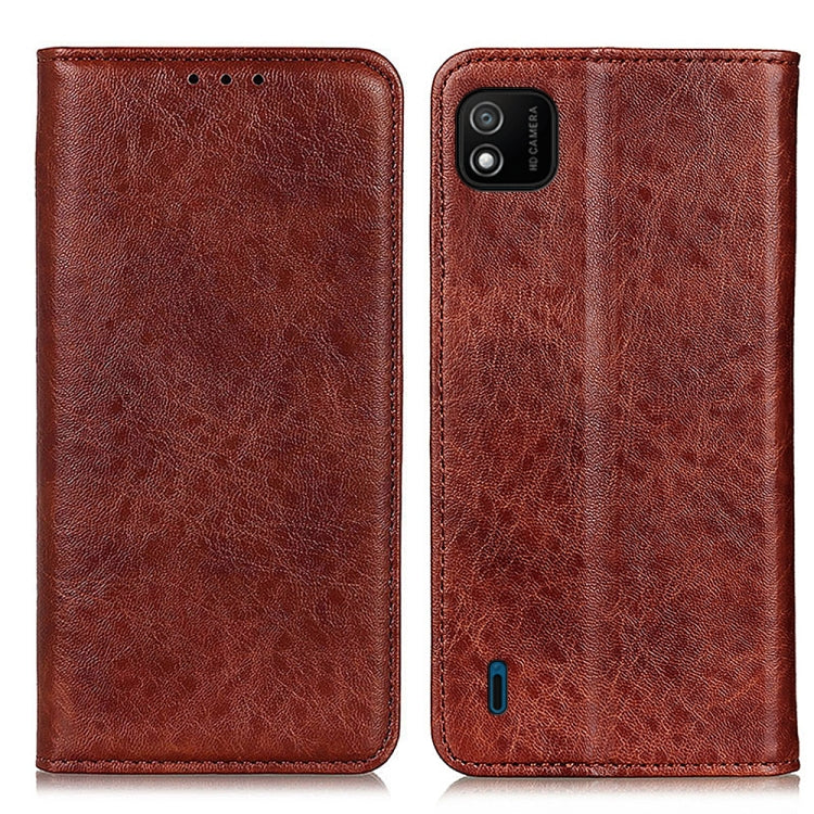 For Wiko Y62 Magnetic Crazy Horse Texture Horizontal Flip Leather Case with Holder & Card Slots & Wallet
