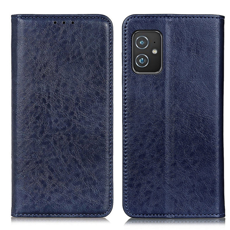 For Asus Zenfone 8 Magnetic Crazy Horse Texture Horizontal Flip Leather Case with Holder & Card Slots & Wallet