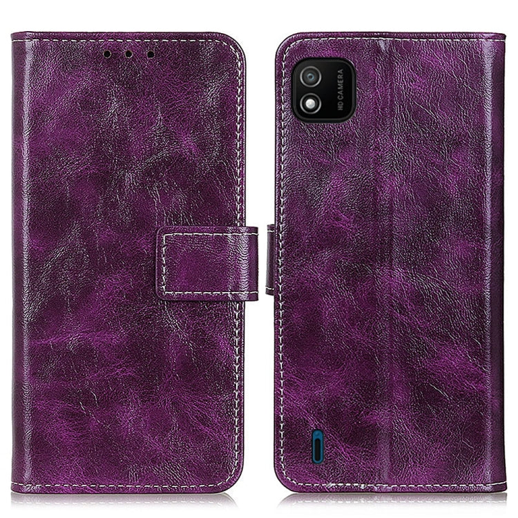 For Wiko Y62 Retro Crazy Horse Texture Horizontal Flip Leather Case with Holder & Card Slots & Photo Frame & Wallet