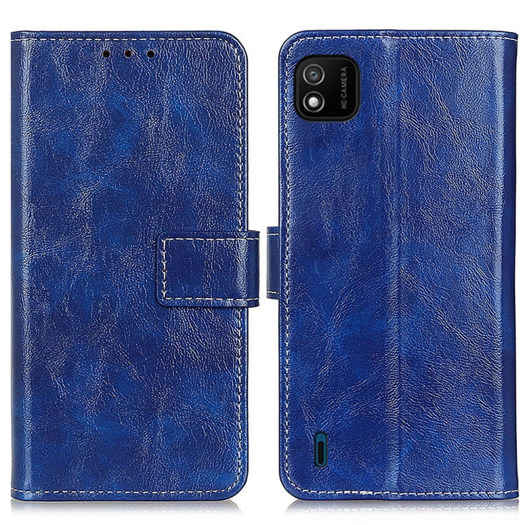 For Wiko Y62 Retro Crazy Horse Texture Horizontal Flip Leather Case with Holder & Card Slots & Photo Frame & Wallet