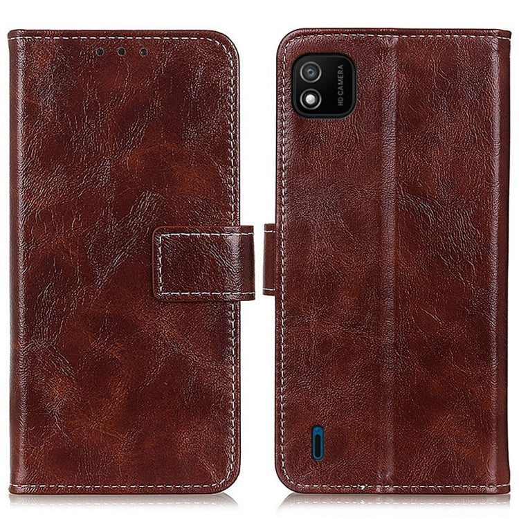 For Wiko Y62 Retro Crazy Horse Texture Horizontal Flip Leather Case with Holder & Card Slots & Photo Frame & Wallet