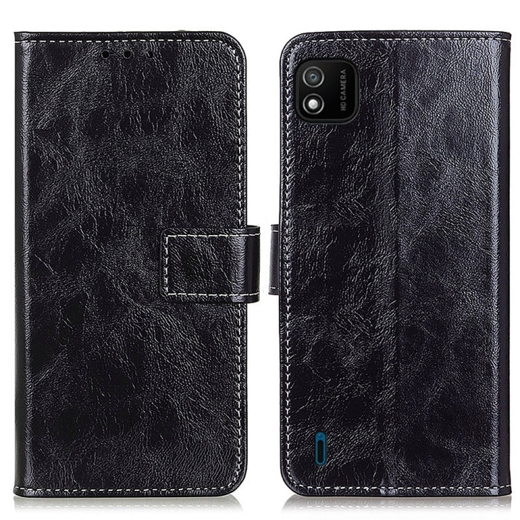 For Wiko Y62 Retro Crazy Horse Texture Horizontal Flip Leather Case with Holder & Card Slots & Photo Frame & Wallet