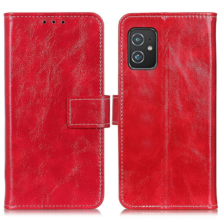 For Asus Zenfone 8 Retro Crazy Horse Texture Horizontal Flip Leather Case with Holder & Card Slots & Photo Frame & Wallet