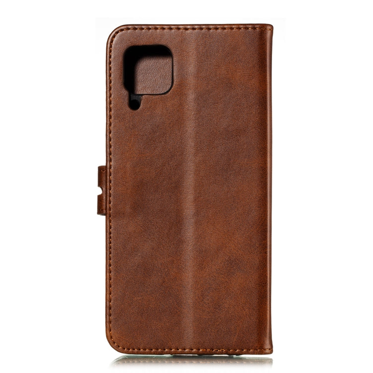 For Samsung Galaxy A12 Embossed Happy Cat Pattern Horizontal Flip Leather Case with Holder & Card Slots & Wallet