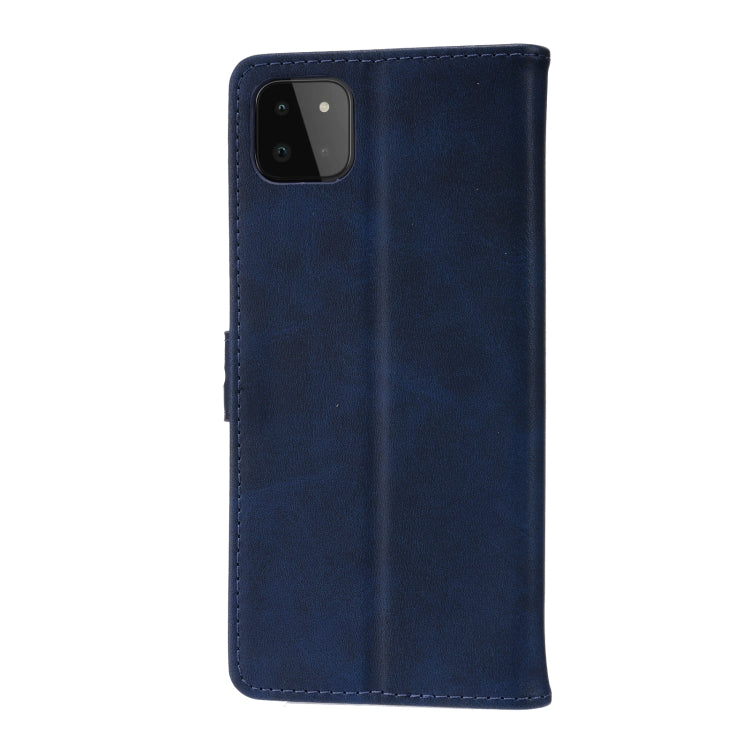 For Samsung Galaxy A22 5G EU Version Embossed Happy Cat Pattern Horizontal Flip Leather Case with Holder & Card Slots & Wallet