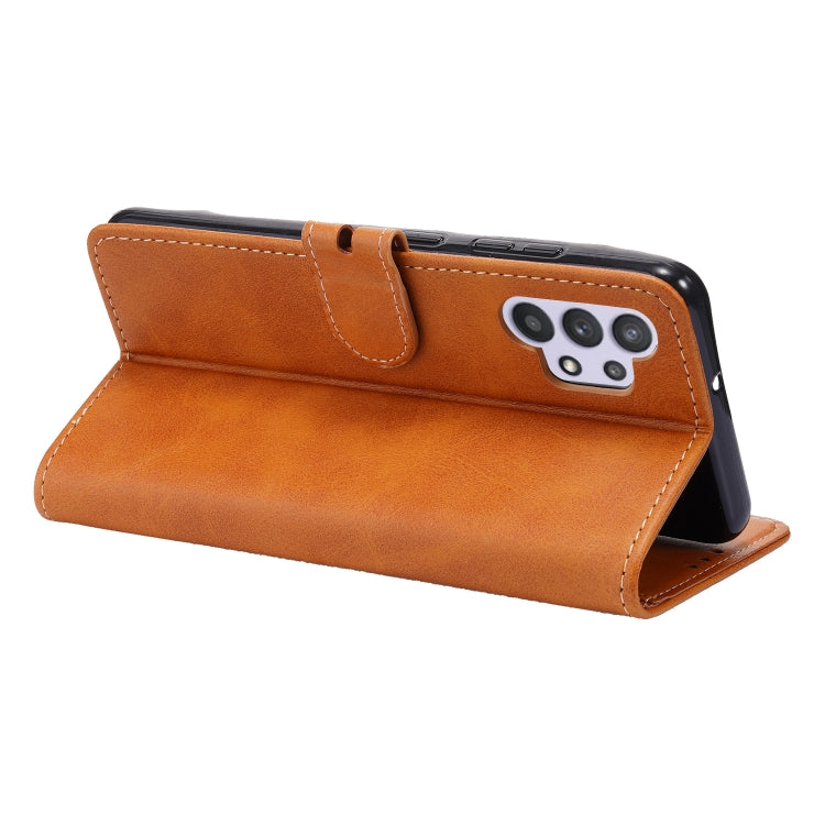For Samsung Galaxy A32 5G Embossed Happy Cat Pattern Horizontal Flip Leather Case with Holder & Card Slots & Wallet