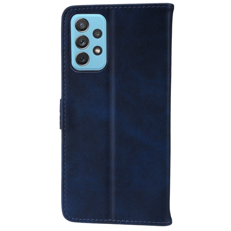 For Samsung Galaxy A52 5G / 4G Embossed Happy Cat Pattern Horizontal Flip Leather Case with Holder & Card Slots & Wallet