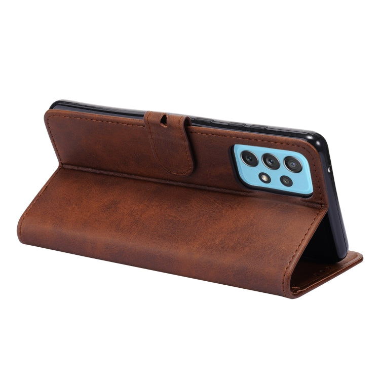 For Samsung Galaxy A52 5G / 4G Embossed Happy Cat Pattern Horizontal Flip Leather Case with Holder & Card Slots & Wallet