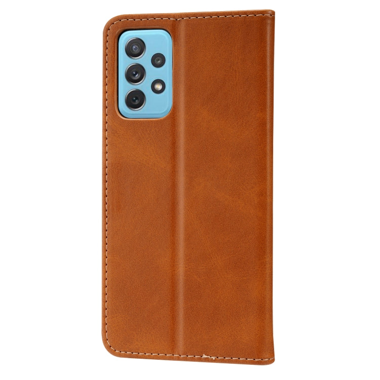 For Samsung Galaxy A72 5G / 4G Embossed Happy Cat Pattern Horizontal Flip Leather Case with Holder & Card Slots & Wallet