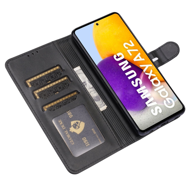 For Samsung Galaxy A82 5G Embossed Happy Cat Pattern Horizontal Flip Leather Case with Holder & Card Slots & Wallet