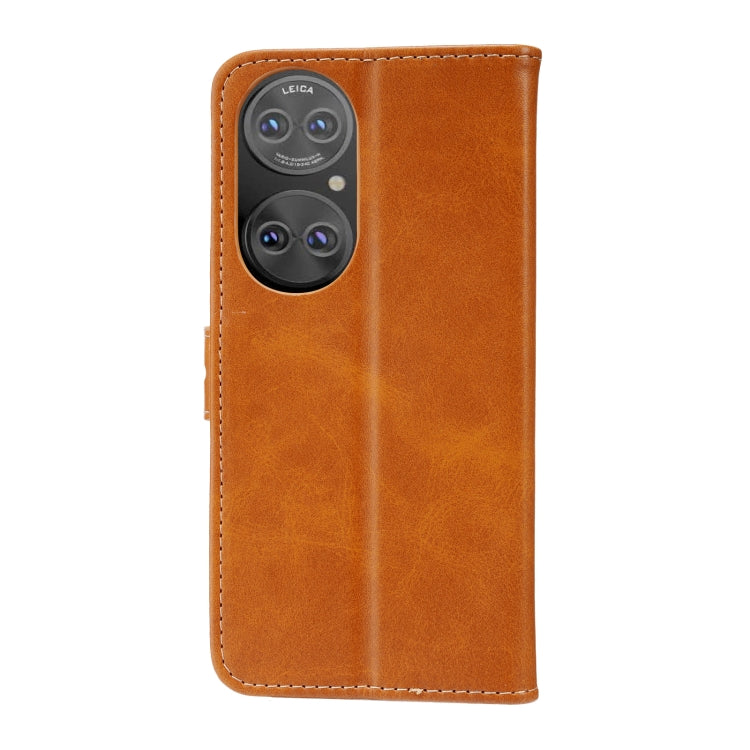 For Huawei P50 Embossed Happy Cat Pattern Horizontal Flip Leather Case with Holder & Card Slots & Wallet