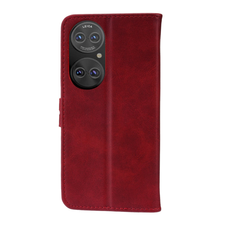 For Huawei P50 Embossed Happy Cat Pattern Horizontal Flip Leather Case with Holder & Card Slots & Wallet