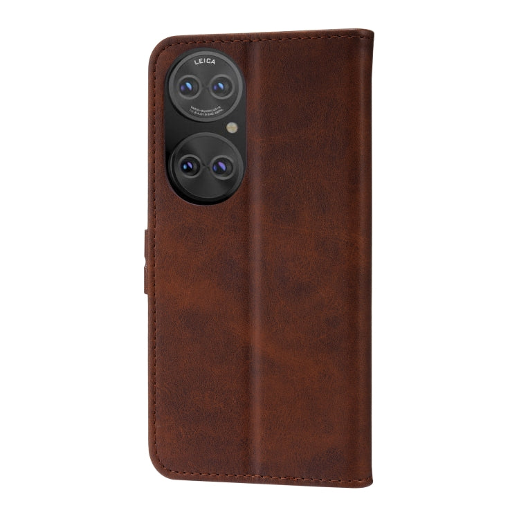 For Huawei P50 Embossed Happy Cat Pattern Horizontal Flip Leather Case with Holder & Card Slots & Wallet