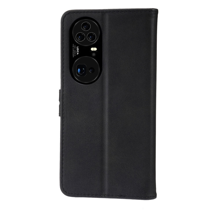 For Huawei P50 Pro Embossed Happy Cat Pattern Horizontal Flip Leather Case with Holder & Card Slots & Wallet