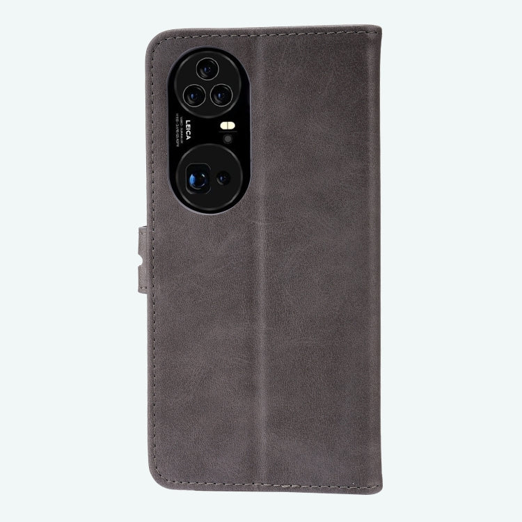 For Huawei P50 Pro Embossed Happy Cat Pattern Horizontal Flip Leather Case with Holder & Card Slots & Wallet