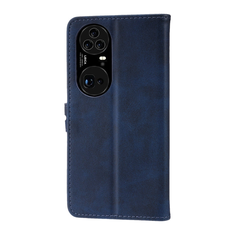 For Huawei P50 Pro Embossed Happy Cat Pattern Horizontal Flip Leather Case with Holder & Card Slots & Wallet