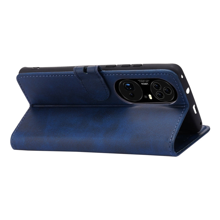 For Huawei P50 Pro Embossed Happy Cat Pattern Horizontal Flip Leather Case with Holder & Card Slots & Wallet