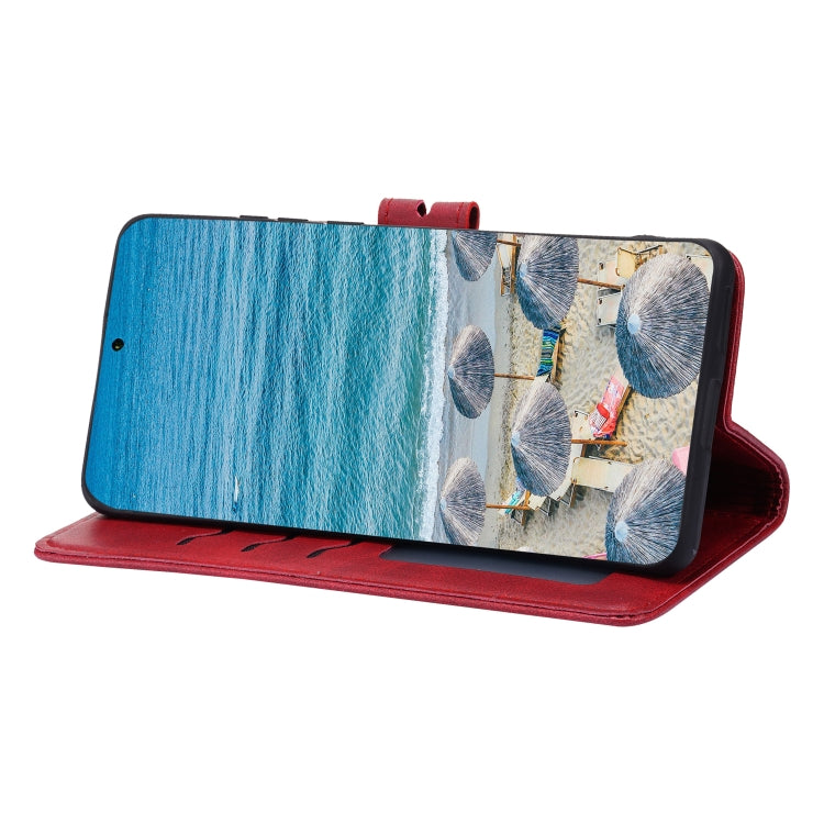 For Huawei P50 Pro Embossed Happy Cat Pattern Horizontal Flip Leather Case with Holder & Card Slots & Wallet