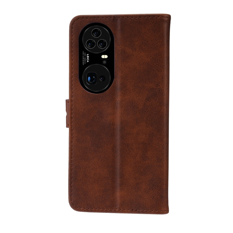 For Huawei P50 Pro Embossed Happy Cat Pattern Horizontal Flip Leather Case with Holder & Card Slots & Wallet