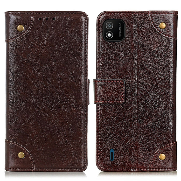 For Wiko Y62 Copper Buckle Nappa Texture Horizontal Flip Leather Case with Holder & Card Slots & Wallet