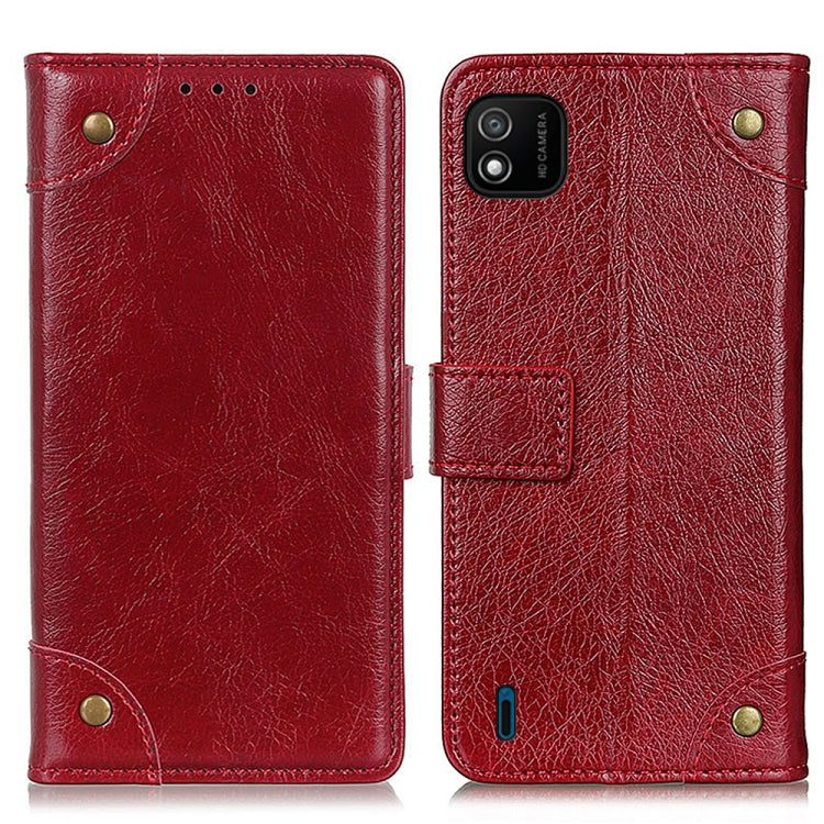 For Wiko Y62 Copper Buckle Nappa Texture Horizontal Flip Leather Case with Holder & Card Slots & Wallet