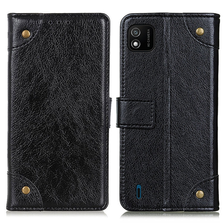 For Wiko Y62 Copper Buckle Nappa Texture Horizontal Flip Leather Case with Holder & Card Slots & Wallet