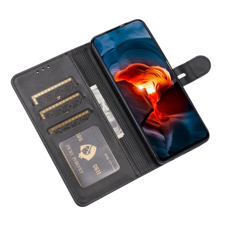 For Xiaomi Redmi Note 10 4G Embossed Happy Cat Pattern Horizontal Flip Leather Case with Holder & Card Slots & Wallet