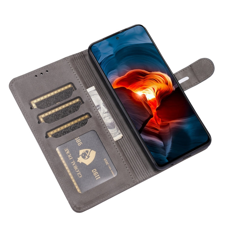 For Xiaomi Redmi Note 10 4G Embossed Happy Cat Pattern Horizontal Flip Leather Case with Holder & Card Slots & Wallet