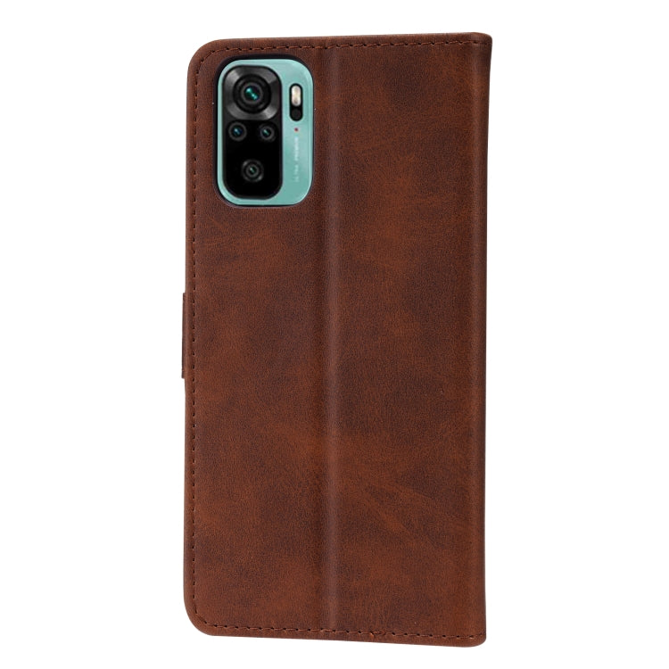 For Xiaomi Redmi Note 10 4G Embossed Happy Cat Pattern Horizontal Flip Leather Case with Holder & Card Slots & Wallet