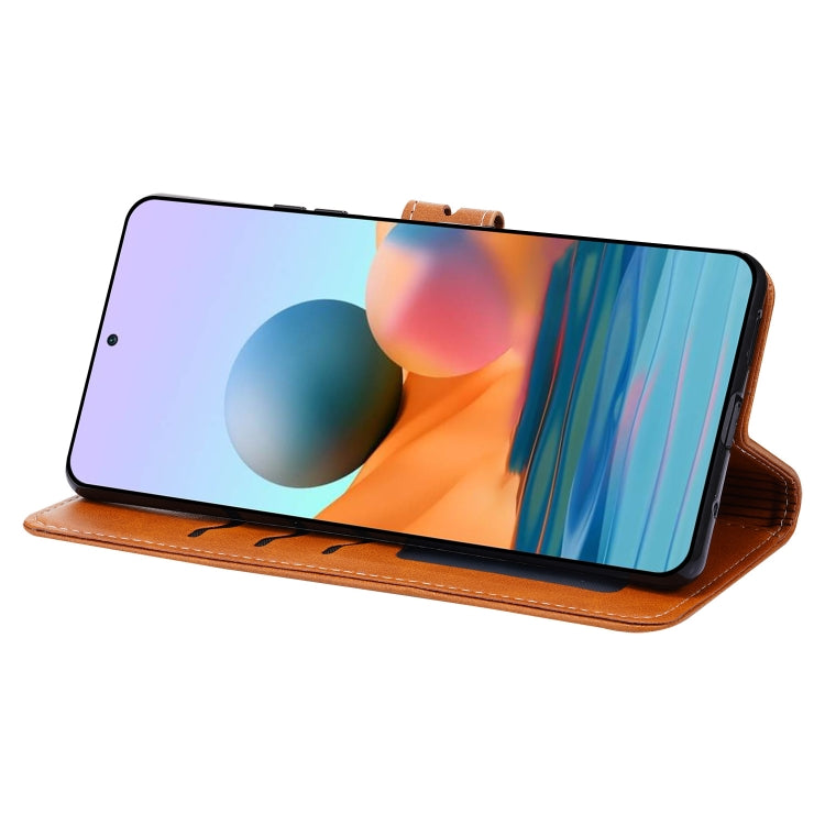 For Xiaomi Redmi Note 10 Pro Embossed Happy Cat Pattern Horizontal Flip Leather Case with Holder & Card Slots & Wallet