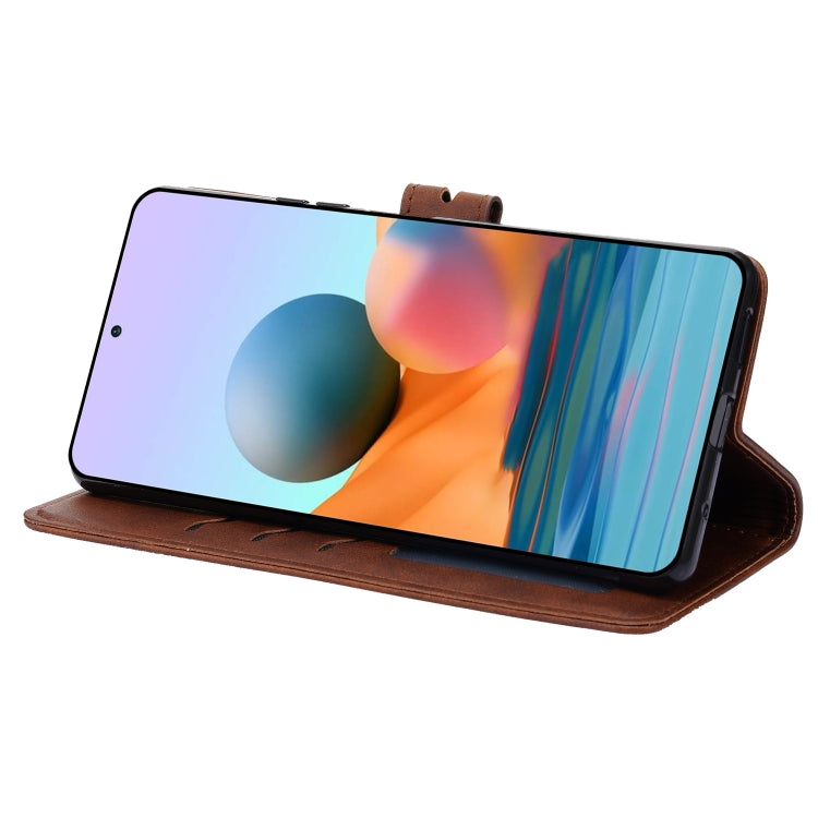 For Xiaomi Redmi Note 10 Pro Embossed Happy Cat Pattern Horizontal Flip Leather Case with Holder & Card Slots & Wallet