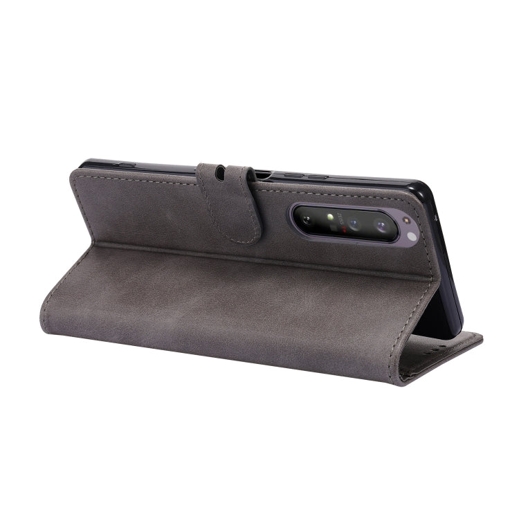 For Sony Xperia 1 III Embossed Happy Cat Pattern Horizontal Flip Leather Case with Holder & Card Slots & Wallet