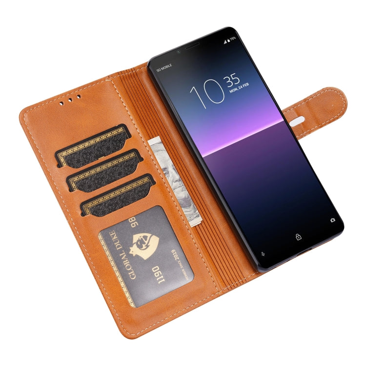 For Sony Xperia 1 III Embossed Happy Cat Pattern Horizontal Flip Leather Case with Holder & Card Slots & Wallet