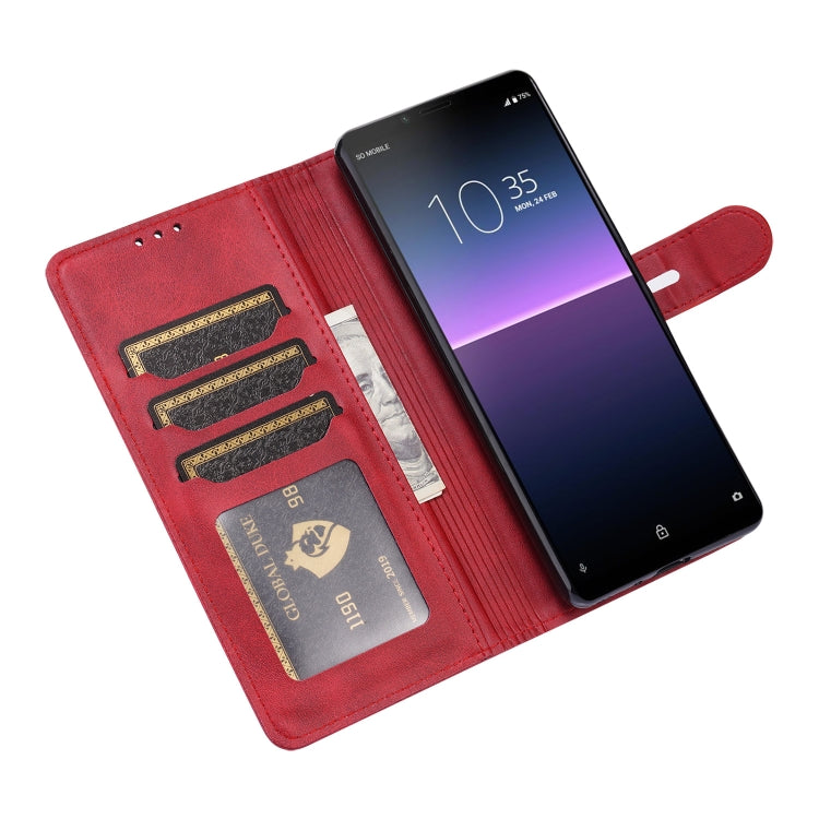 For Sony Xperia 1 III Embossed Happy Cat Pattern Horizontal Flip Leather Case with Holder & Card Slots & Wallet