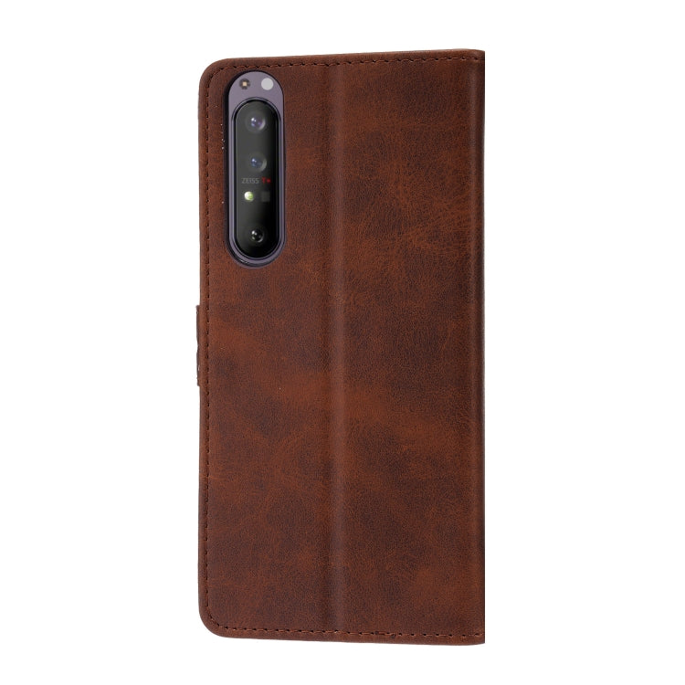 For Sony Xperia 5 III Embossed Happy Cat Pattern Horizontal Flip Leather Case with Holder & Card Slots & Wallet