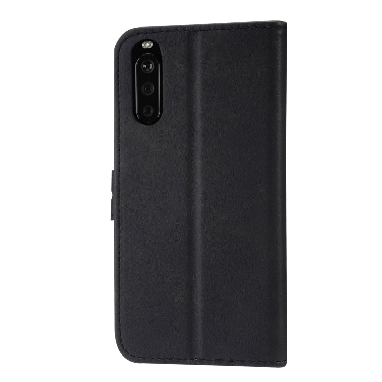 For Sony Xperia 10 III Embossed Happy Cat Pattern Horizontal Flip Leather Case with Holder & Card Slots & Wallet