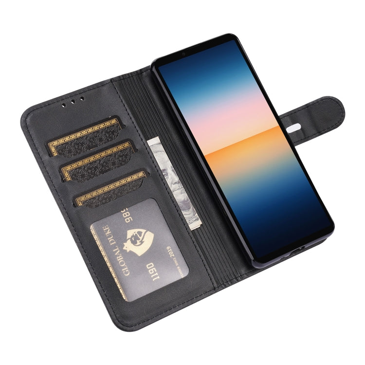For Sony Xperia 10 III Embossed Happy Cat Pattern Horizontal Flip Leather Case with Holder & Card Slots & Wallet