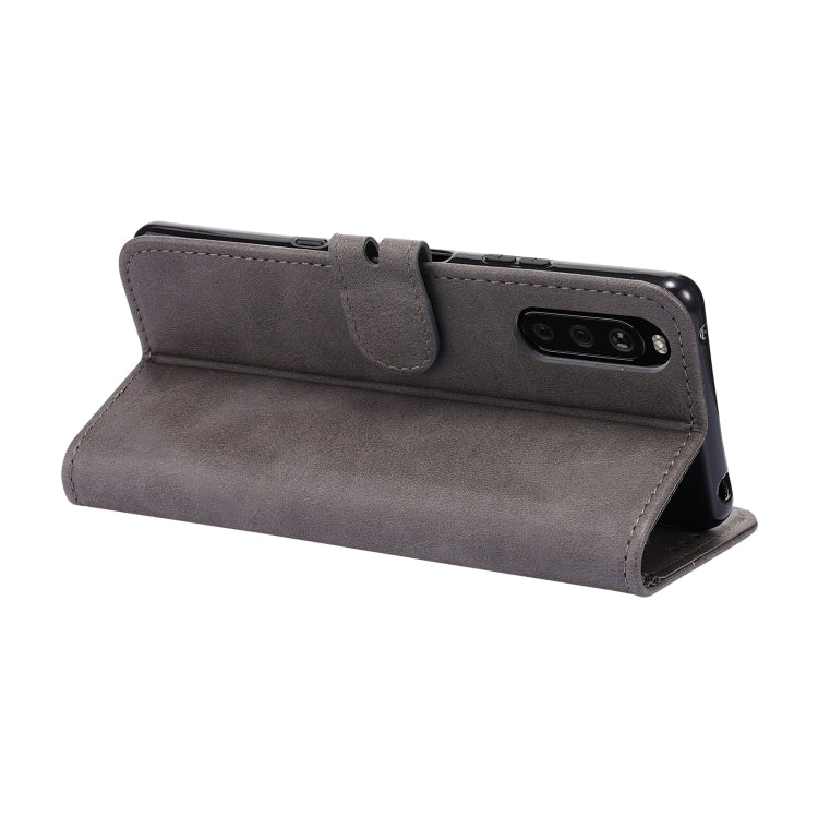 For Sony Xperia 10 III Embossed Happy Cat Pattern Horizontal Flip Leather Case with Holder & Card Slots & Wallet